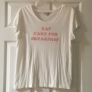 express “eat cake for breakfast” tee, medium
